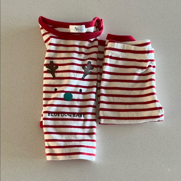 Red and White Striped Kids Pajamas - Picture 6 of 6